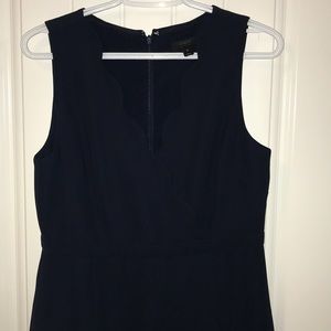 Navy scalloped J Crew Dress size 8